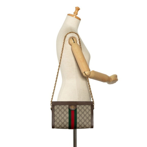 Authentic Gucci GG Supreme Ophidia Chain Shoulder Bag - Picture 8 of 8